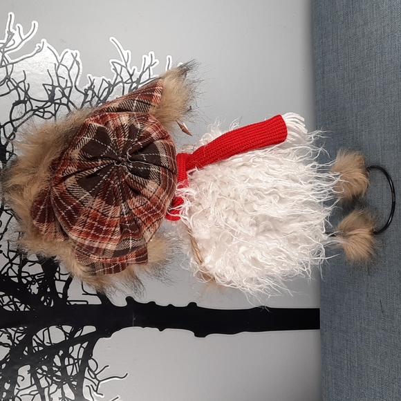 Bouncy Snowman Standing Figure Woodsman Ear Flap Plaid Hat Fun Happy - Picture 5 of 9